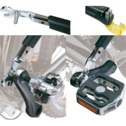 Clé à Pédales Rétractable TOPEAK PEDALBAR 15mm + 6 & 8mm Btr -Bicicletas Soldes Magasin cle a pedales retractable topeak pedalbar 15mm 6 8mm btr 2