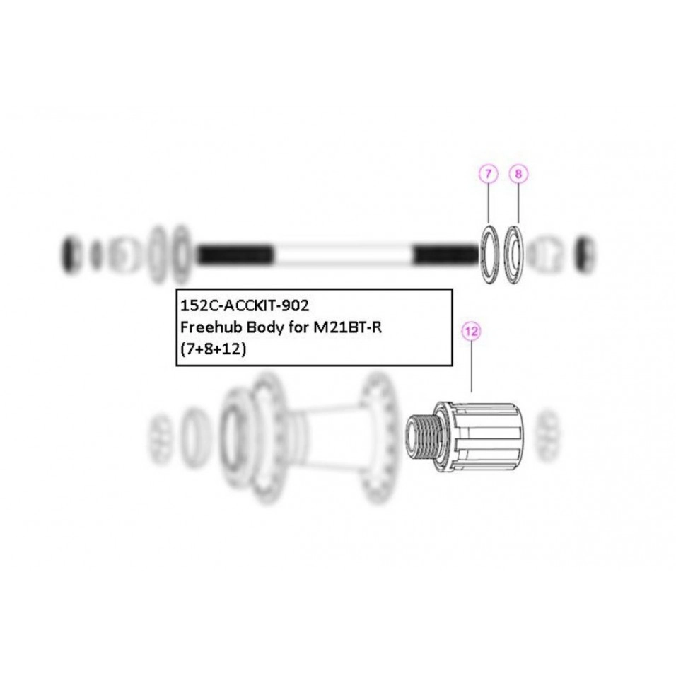 Nucleo Giant Fathom 29 2 (2019) Freehub Body 3 Nucleo Giant Fathom 29 2 (2019) Freehub Body